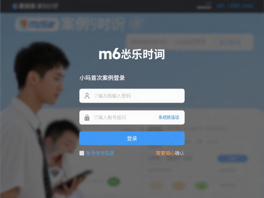 案例分析：小陈第一次尝试登录m6米乐时，发现输入的