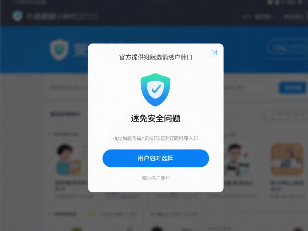 为了避免安全问题，用户需在访问时选择&nbsp;官方提供的链